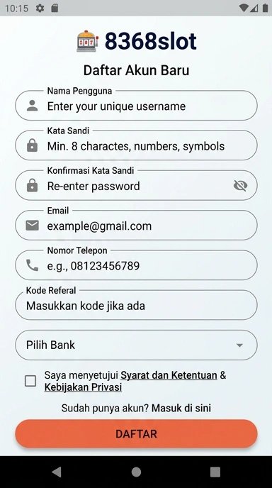 Cara Mudah Membuat Akun Baru 8368slot