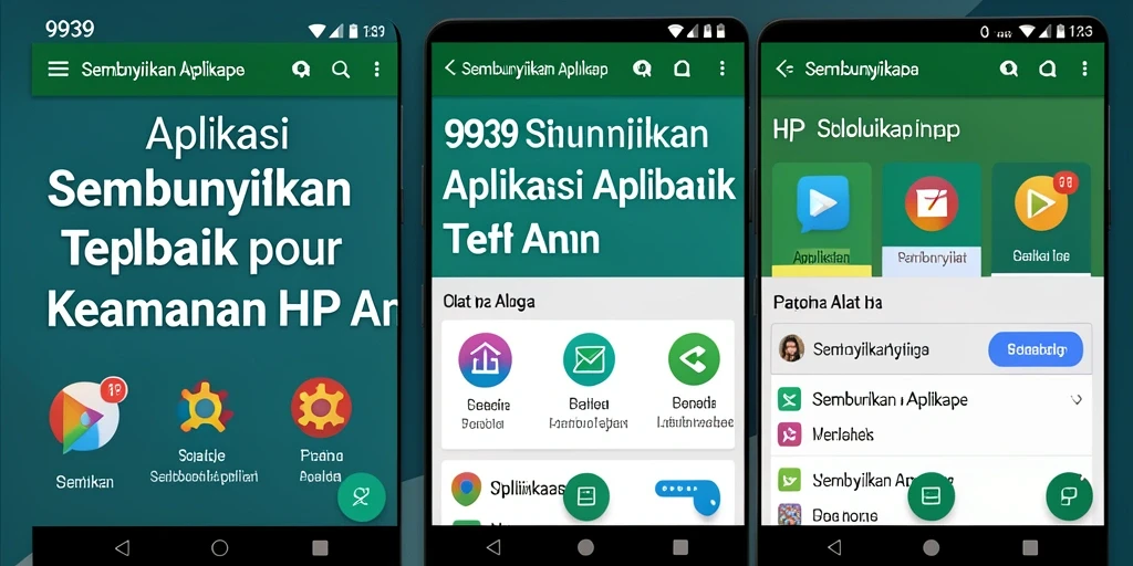 Tampilan antarmuka aplikasi Sembunyikan Aplikasi 9939 yang user-friendly.