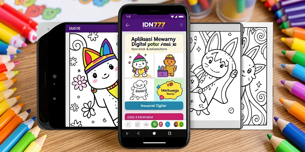 Tampilan antarmuka IDN777 yang ramah anak dan menarik.