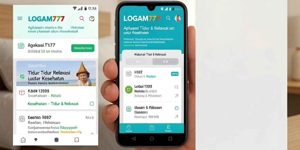 Antarmuka LOGAM777 yang sederhana dan menenangkan untuk tidur dan relaksasi.